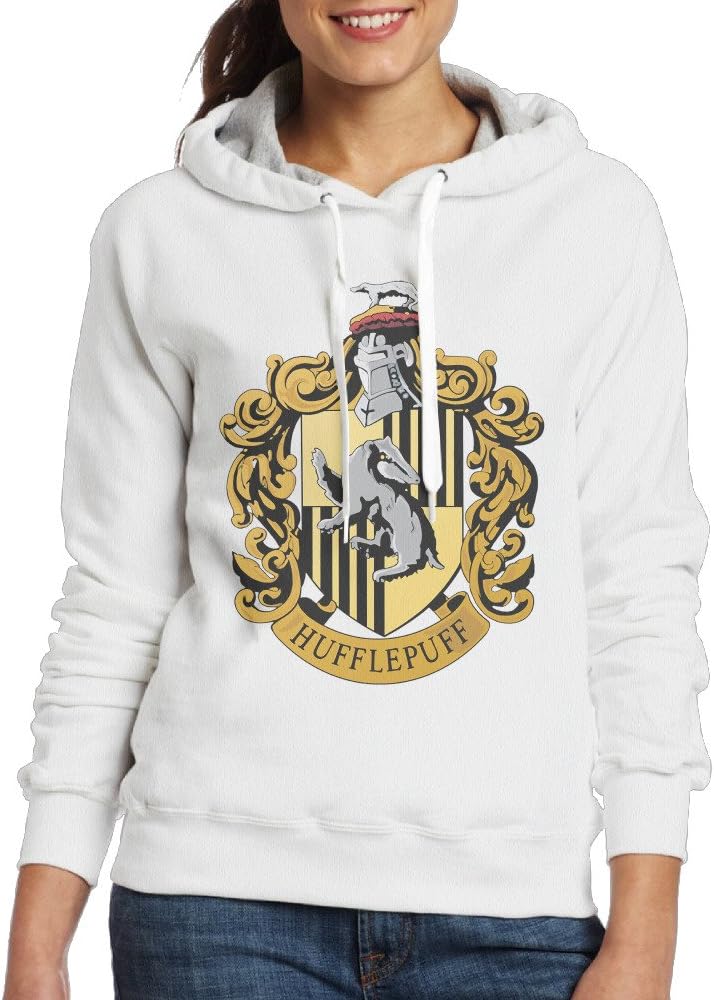 Lonekit Women's Harry Potter Hufflepuff Hooded Sweatshirt