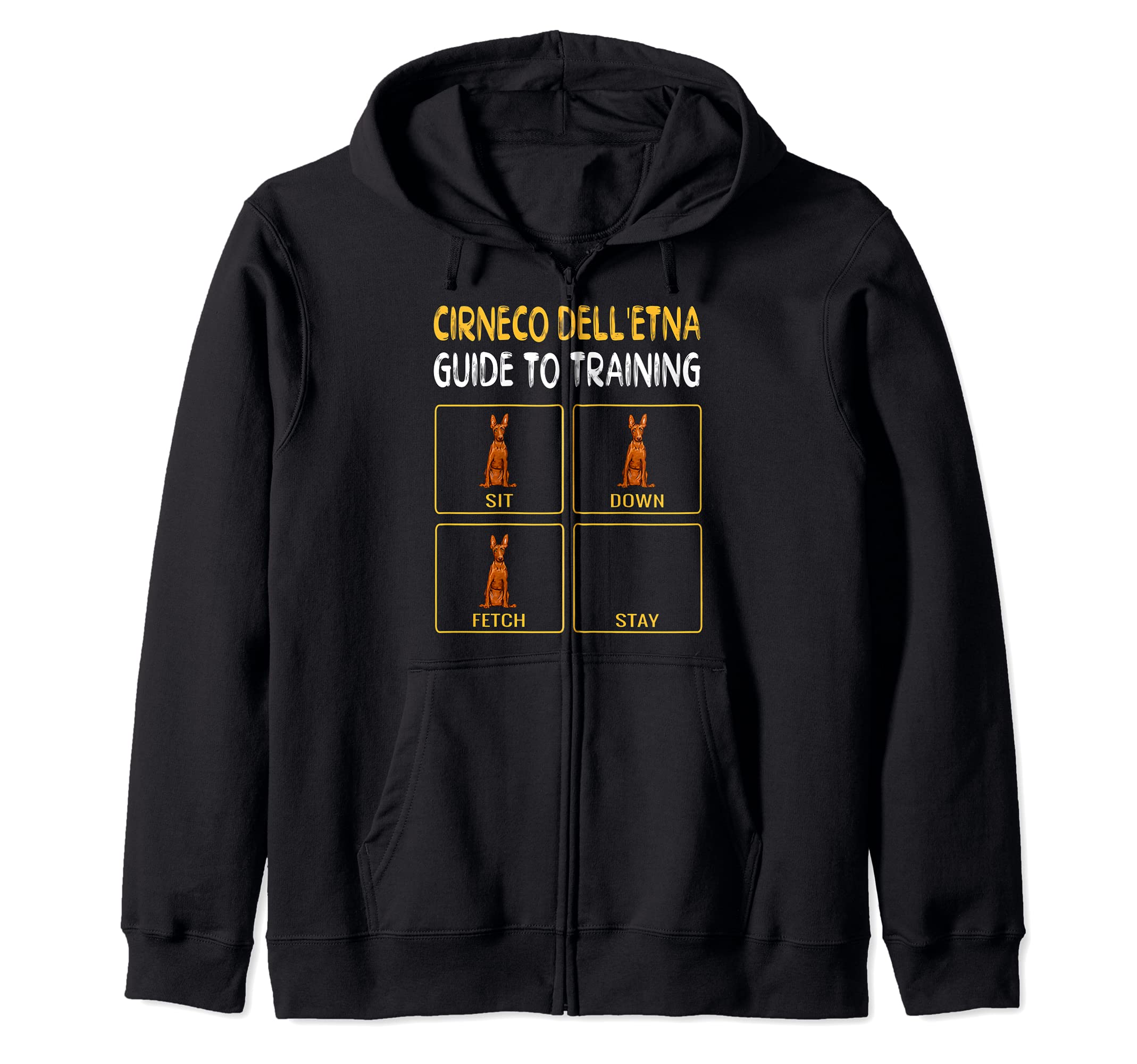 Funny Cirnechi dell’Etna Guide To Training Dog Obedience Zip Hoodie