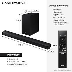SAMSUNG HW-B550D 3.1 ch Soundbar w/ Dolby