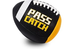 NEOGOAT PassCatch Training Football, Fatherless Bounce Back Youth Size(Ages 5-14)/Offical Size(Ages 14+) Football Training Equipment Composite Leather Improving Enhance Solo Passing Catching Skills