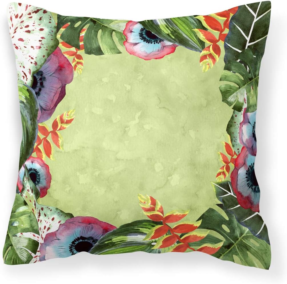 Amazon Com Caroline S Treasures Ck1698pw1414 Tropical Fabric Decorative Pillow Patio Furniture Pillows Multicolor Garden Outdoor