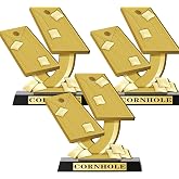 Sieral 3 Pcs 5.5" Cornhole Trophy Cornhole Tournament Award Winner Prize | Cornhole Funny Trophy Awards Gift for Tournaments, School Match Sports Competition Teams Sports Event Activity Rewards