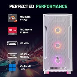 Skytech Archangel Gaming PC Desktop, Ryzen 7 5700