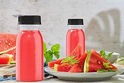 XXUOD 24 Pcs 5 Ounce Plastic Juice Bottles for