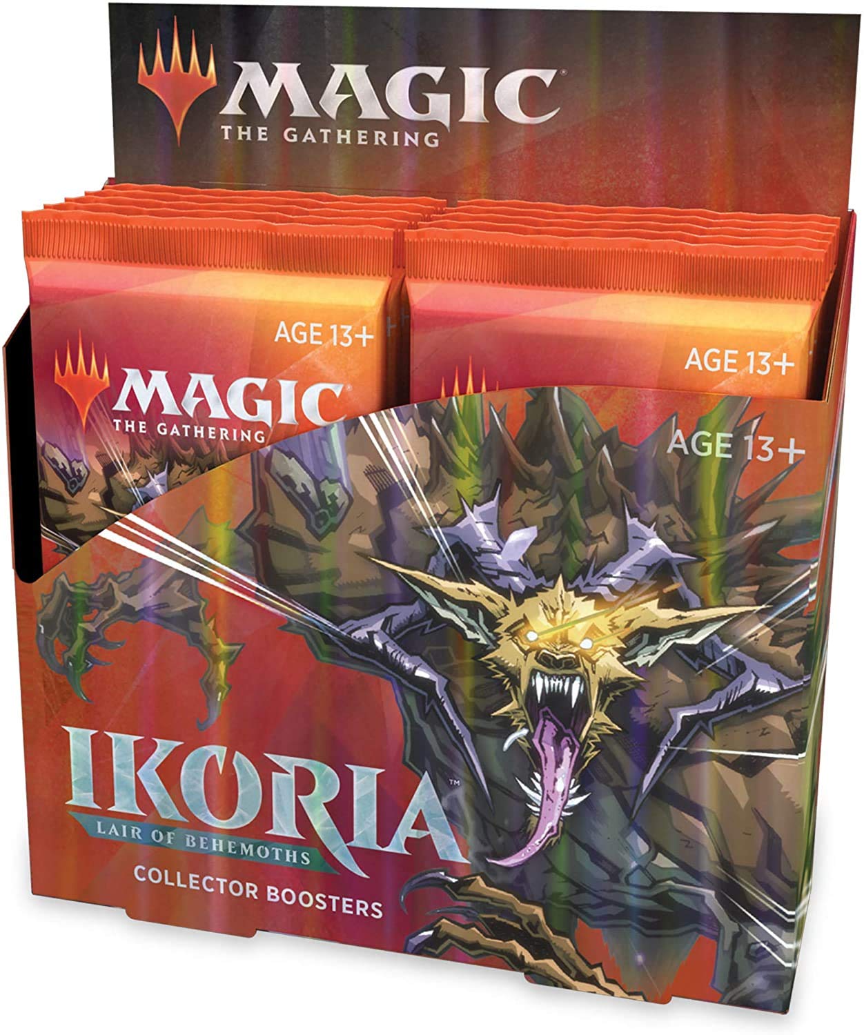 Magic The Gathering MTG-IKO-CBD-EN Ikoria Lair of Behemoths Collector Booster Display of 12 Packets