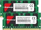 Kuesuny 4GB (2x2GB) DDR2 667MHz SODIMM Laptop RAM PC2-5300S 1.8V CL5 200-Pin