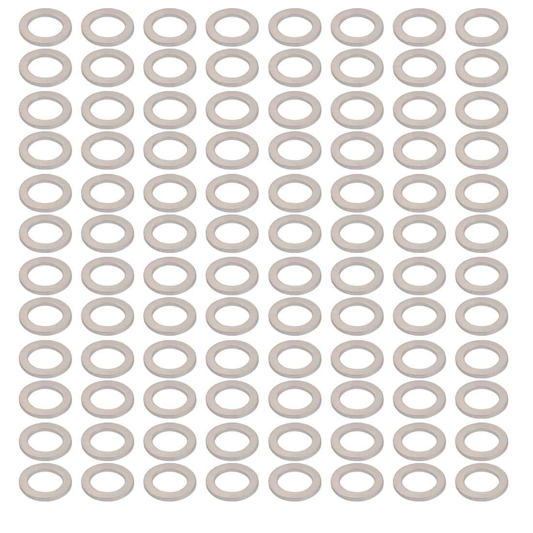 Sourcingmap 200Pcs 12mmx18mmx1.5mm Aluminum Motorcycle Hardware Drain Plug Washer