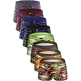youlehe Men's Underwear Soft Bamboo Boxer Briefs Stretch Trunks Pack