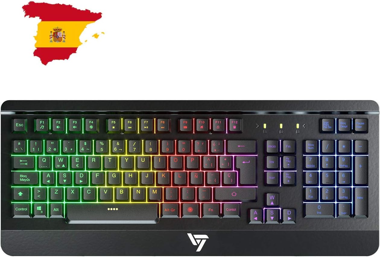 Teclado VITIN Gaming con LED Y Ñ