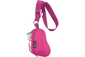 Beautyflier Asthma Inhaler Case Lanyard Holder Keychain Travel Handy Mini Bag for Adults and Kids, Does Not Include Inhaler (Hot Pink)
