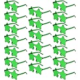 YWL 20 Pairs Rimless Star Sunglasses Bulk Transparent Candy Color Star Glasses for Women Men Party Favors