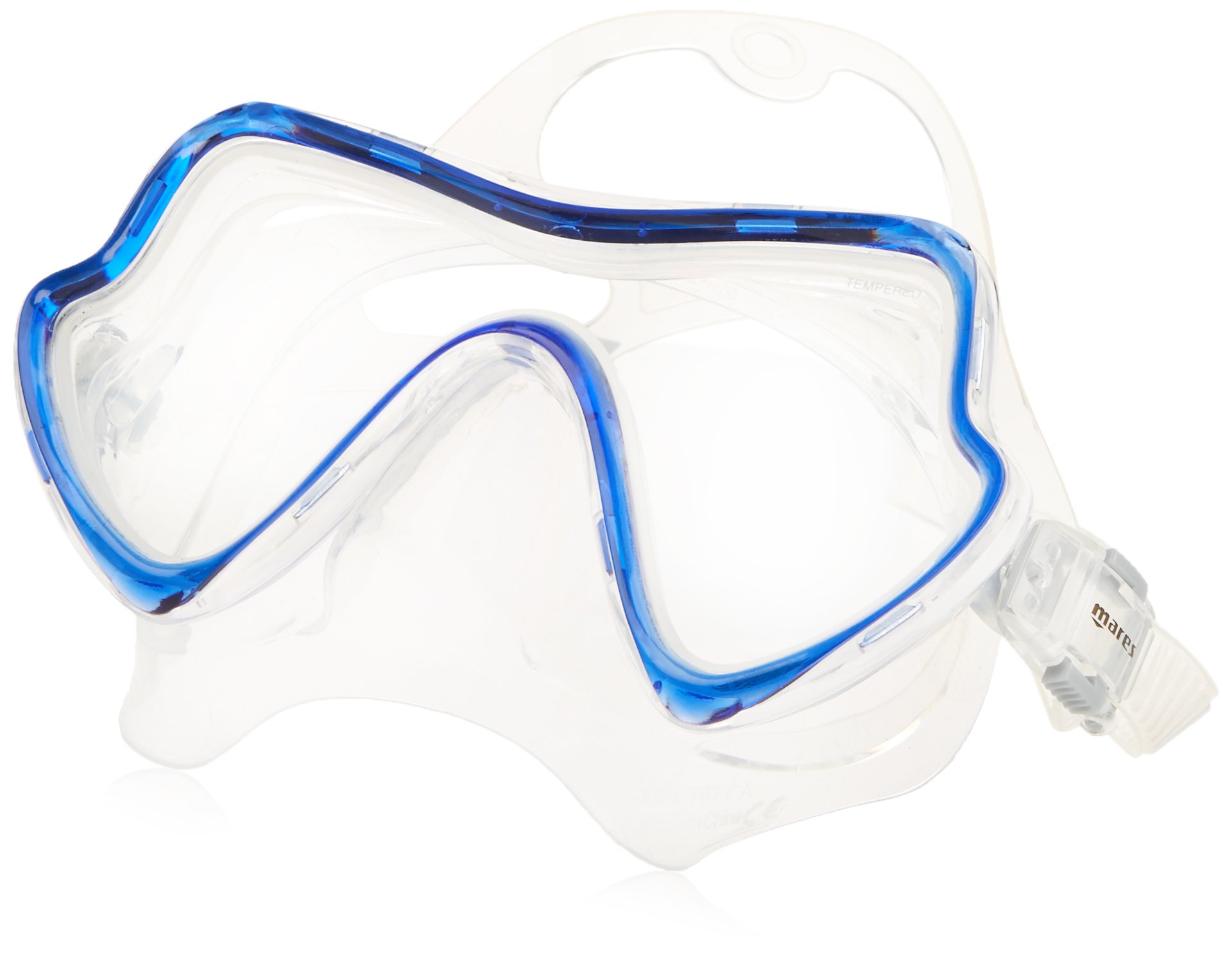 Mares Mask Pure Vision Diving Googles - Blue/Blue Reflex, BXCLRBL