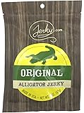 Original All Natural Alligator Jerky - The Best Wild Game Alligator Jerky on the Market - 100% Whole Muscle Gator - No Added Preservatives, No Added Nitrates and No Added MSG - 2 oz. bag