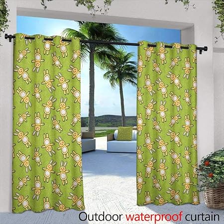 Amazon Com Loveeo Anime Outdoor Window Curtains Kids Toy Rabbits