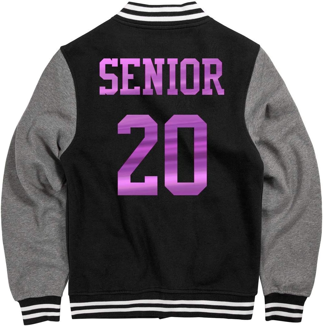 Customized Girl Metallic 2020 Senior Pride: Unisex Fleece Letterman Varsity Jacket