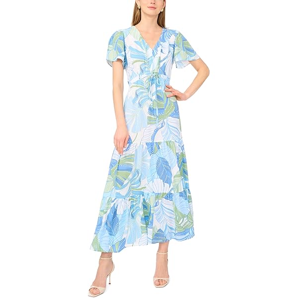 vince camuto tie neck a line dress Armoire
