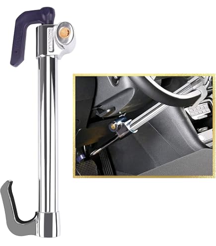 Steering Wheel Lock For Mitsubishi Galant Fortis - Anti-Theft Security Bar With Keys