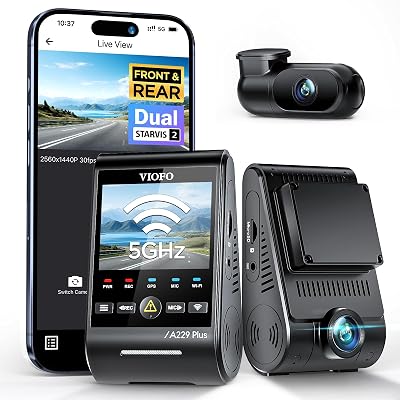 VIOFO A229 Plus 2K dual STARVIS 2 dash cam — best night-time image quality