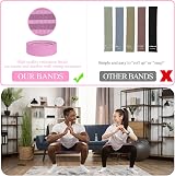 PLEASION Fabric Resistance Bands 5 Levels Booty Bands Set view 5