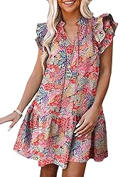 Dokotoo Floral Dress for Women Spring Summer 2024