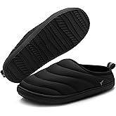 RockDove Men’s Trail-Therm Quilted Memory Foam Slippers for Camping and Indoor Outdoor Adventures with Anti-Slip Rubber Sole