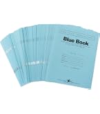100 Pack Exam Blue Books - 8.5 X 11, 16 Pages Each, Wide Ruled Saddle Stitched Test Books For School, Home & Office
