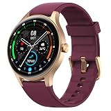 Woneligo Smart Watch for Women,1.57inch AMOLED Touchscreen Fitness Watch for iPhone & Android,Heart Rate/Sp02/Sleep Monitor,110+ Sport Modes IP68 Waterproof Bluetooth Calls,2 Bands (Purple, 1.57)