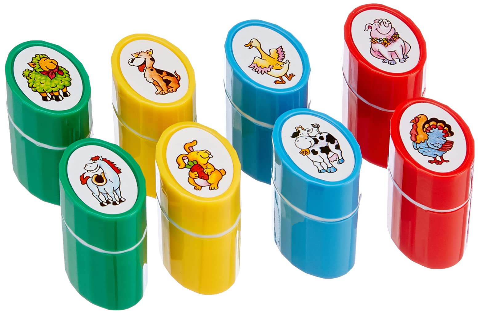 GoKi Self-Inking Stamps With Animal Motifs, Plastic