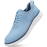 SVNKE Men's Mesh Dress Shoes Casual Business Lace Up Oxford Sneakers Lightweight Breathable Walking Shoes Comfortable Thick Sole Tennis Footwear