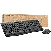 Logitech MK370 for Business Wireless Keyboard and Mouse Combo - Graphite | For Business, Full-Size Keyboard, Secure Logi Bolt USB Receiver, Bluetooth, Globally Certified Windows, Mac, Chrome, Linux