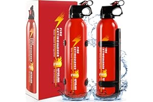 LIRCHES Fire Extinguisher for Home - 2pack Car Fire Extinguisher Mount, Small A B C K Fire Extinguisher, Water-Based Fire Extinguishers for Car/House/Kitchen/Truck/Marine/Boat/Vehicle/utv/rv