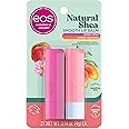eos Natural Shea Lip Balm, Honey Apple & Mango Melonade, All-Day Moisture, Lip Care Products, 0.14 oz, 2-Pack
