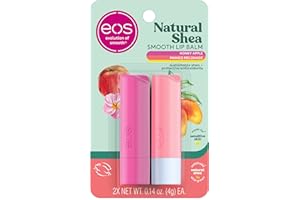 eos Natural Shea Lip Balm, Honey Apple & Mango Melonade, All-Day Moisture, Lip Care Products, 0.14 oz, 2-Pack