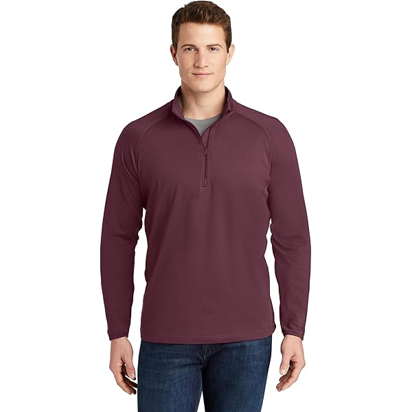 SPORT-TEK Unisex Sport-Wick Textured Quarter Zip Pullover