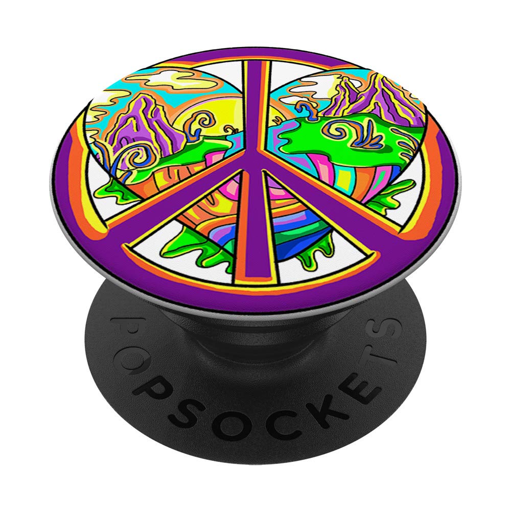 Polymorph Peace + Love PopSockets PopGrip: Swappable Grip for Phones & Tablets