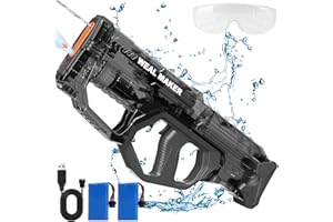 ARTCOOL Electric Water Gun,Full Automatic High Powered Squirt Guns Up to 28-32FT Range,300+ Continuous Water Pistol for Adults/Kids