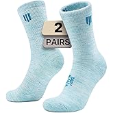 Juclise Alpaca Wool Micro Crew Hiking Socks Midweight Moisture Wicking Anti-blister Cushioned