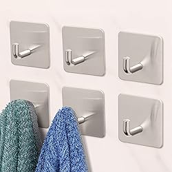 Budding Joy Adhesive Hooks Heavy Duty Stick on Wall
