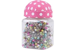Haofy Quilting Pins 500Pcs Straight Sewing Pins for Crafting and Wedding Flower Making in Pink Bottle Pin Cushion for Sewing 