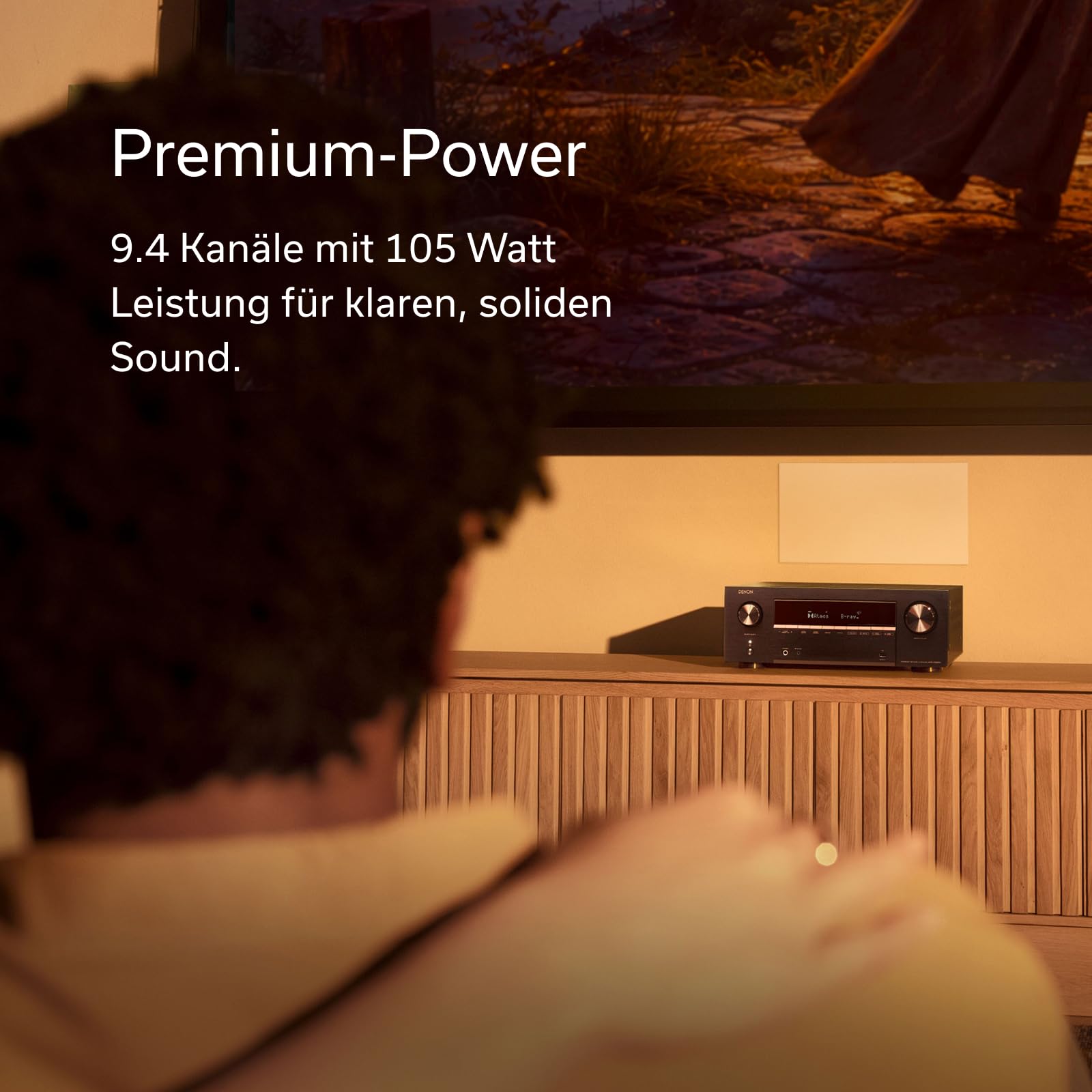 Denon AVC-X3900H 9.4-Kanal AV-Receiver, HiFi Verstärker mit Dolby Atmos, DTS:X, AURO-3D, IMAX Enhanced, 6X HDMI 2.1 (8K) Eingängen und 2 Ausgängen, Bluetooth, WLAN, AirPlay 2, HEOS Multiroom 2