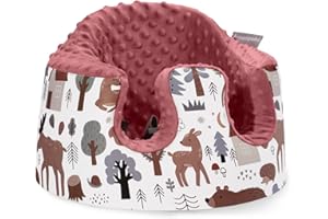 AMENPOKI Seat Cover Compatible with Bumbo Floor Seat Only, Breathable Baby Bumbo Seat Cover,Soft Bumbo Floor Seat Cover for Baby Girl Boy, Excluding Pacifier