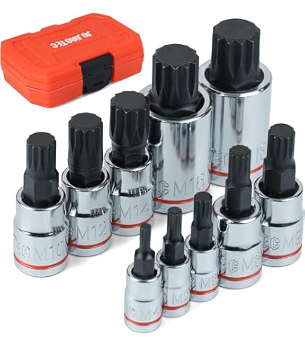 Amazon.com: ATD Tools 13782 10-Piece Triple Square Spline Bit