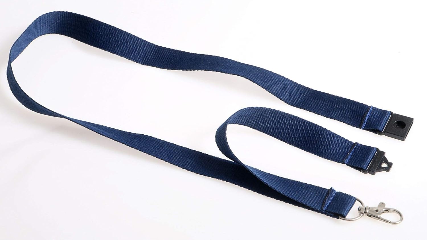 Europel Textile Lanyard, 20mm, with Neck Strap and Metal Clip for ID Badge Holder 10 Pack, Blue, 121277 - Image 3