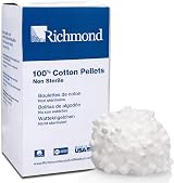 Richmond 100107 Cotton Pellets No.2 Size Pack of 2550 Medical Dental Absorbent view 1