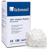Richmond Dental 100107 Cotton Pellets, Size 2, 7/32" Diameter
