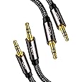 VIOY Aux Cable [6 FT, 2 Pack] 3.5 mm Male to Male Braided Auxiliary Cord Compatible with Headphone, Smartphone, Home/Car Stereo, Speaker, Echo & More
