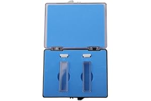 Vasiumic 2 Pack Quartz Cuvette 10mm Path Length, 3.5mL Volume with Lid 751/722 Spectrophotometer, 190-2500nm UV Range, 2 Tran