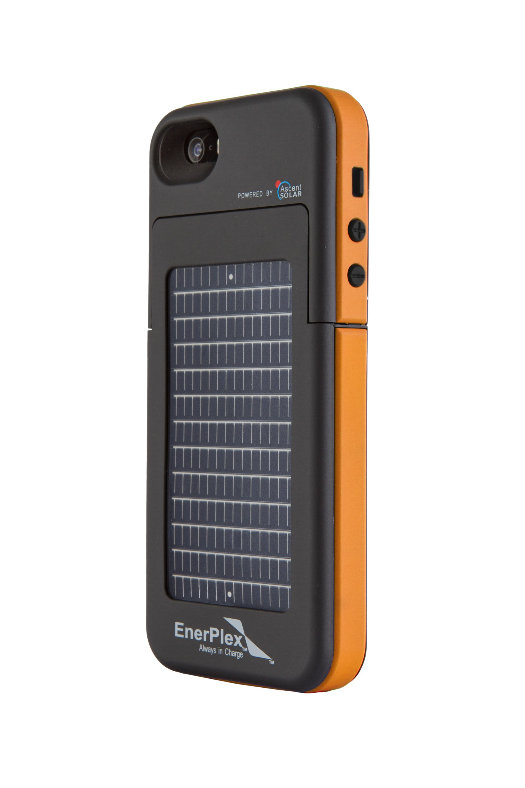 5S Solar Case Ultra Slim Cell Phone Back Up Battery Charger Cases Black