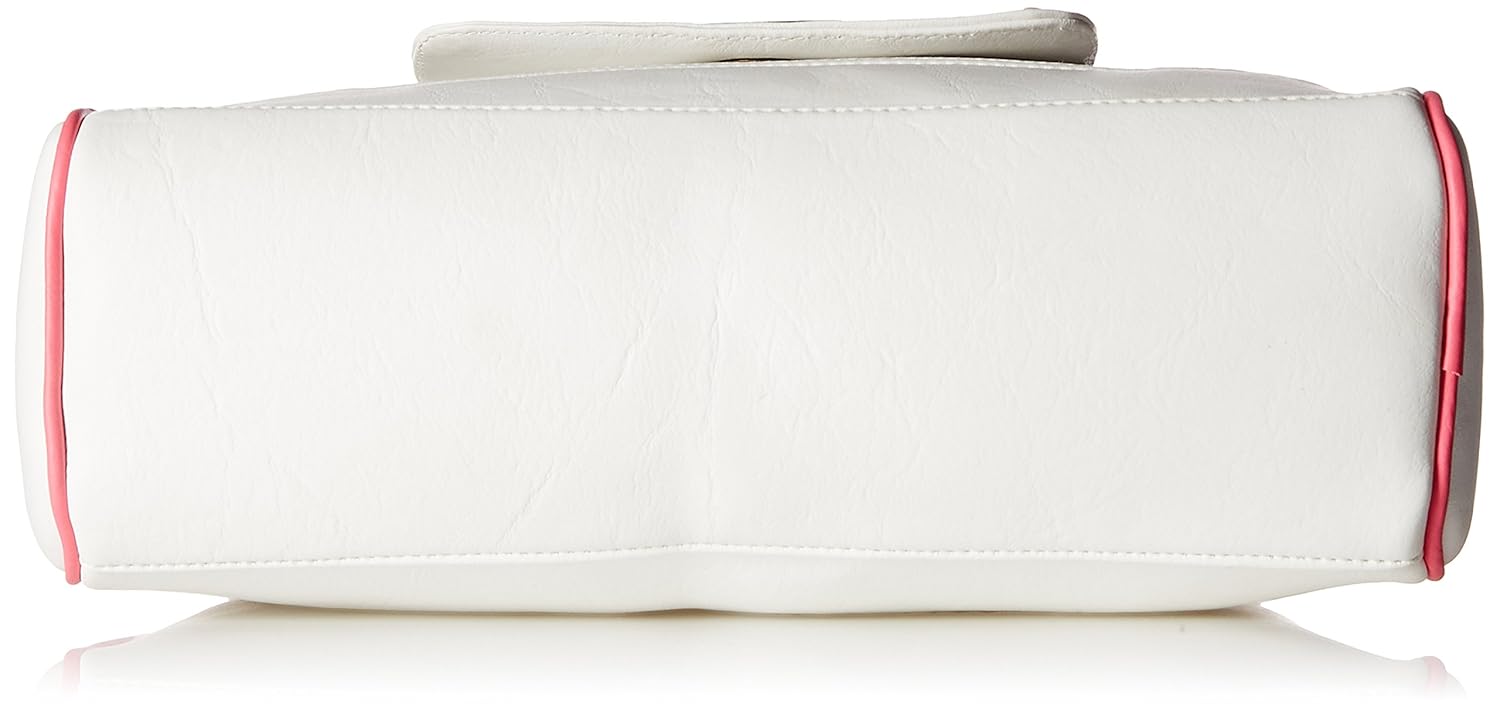 fantosy women's handbag (white and pink) (fnb-435)