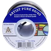 AIM Artist Pure 60/40 Stained Glass Solder, 0.125inch, 1lb (3mm / 454g)